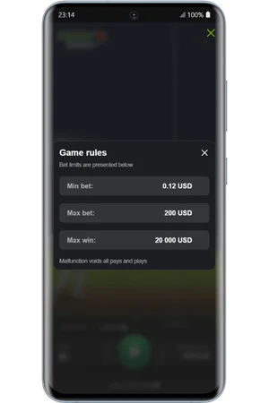 Regole di Cricket Road con limiti di puntata e vincita massima